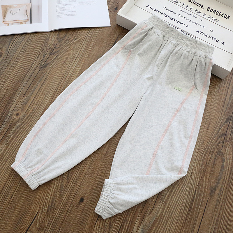 Ice porcelain cotton leggings-hemp white / 110cm