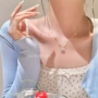 气质彩色多巴胺花朵项链