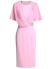 Heavy Industry Nail Diamond High Waist Yarn Sleeve Dress Medium Length