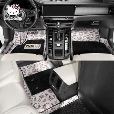 Modelə uyğun ayaqaltı Enclosed, Designed for Women's Cars - pearl-milk-white-model-b-high-edge-3d-coverage-eco-friendly-silk-loop-real-vehicle-pattern-customization-removable