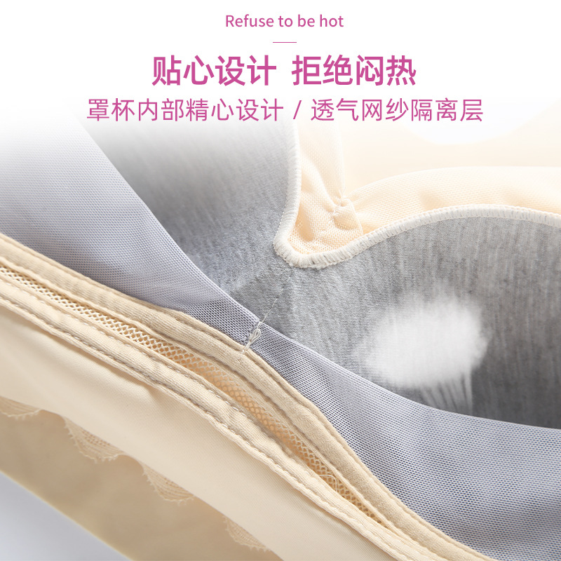 クロスボーダー新型外国貿易プラスサイズ美背ブラジャースチールリングなしベスト式セクシーレース下着女性睡眠太ったmm