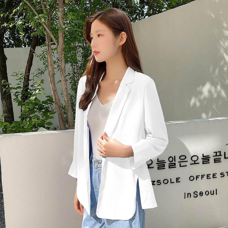 New Women's Casual Coat Chiffon Small Suit Coat Women's Fashion Chiffon Suit