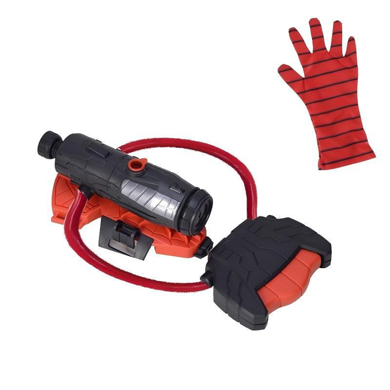 Lanzamiento transfronterizo pistola de agua eléctrica Spider Hero negro sentido de la tecnología de los niños guantes de pistola de agua tipo pulsera al por mayor