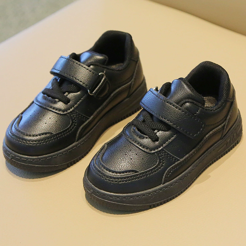 Детская спортивная обувь весна-осень 2025, новые повседневные кроссовки для мальчиков, экспорт, черные кроссовки для девочек, мягкая подошва, детские туфли