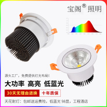 嵌入式天花灯家用75mm85mm孔酒店工程照明30W商场高亮50W led射灯