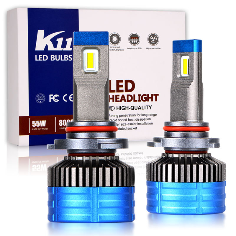 Car LED headlight 9005 high-power headlight H4H7H11 bulb super bright spotlight headlight bulb, one piece dropshipping