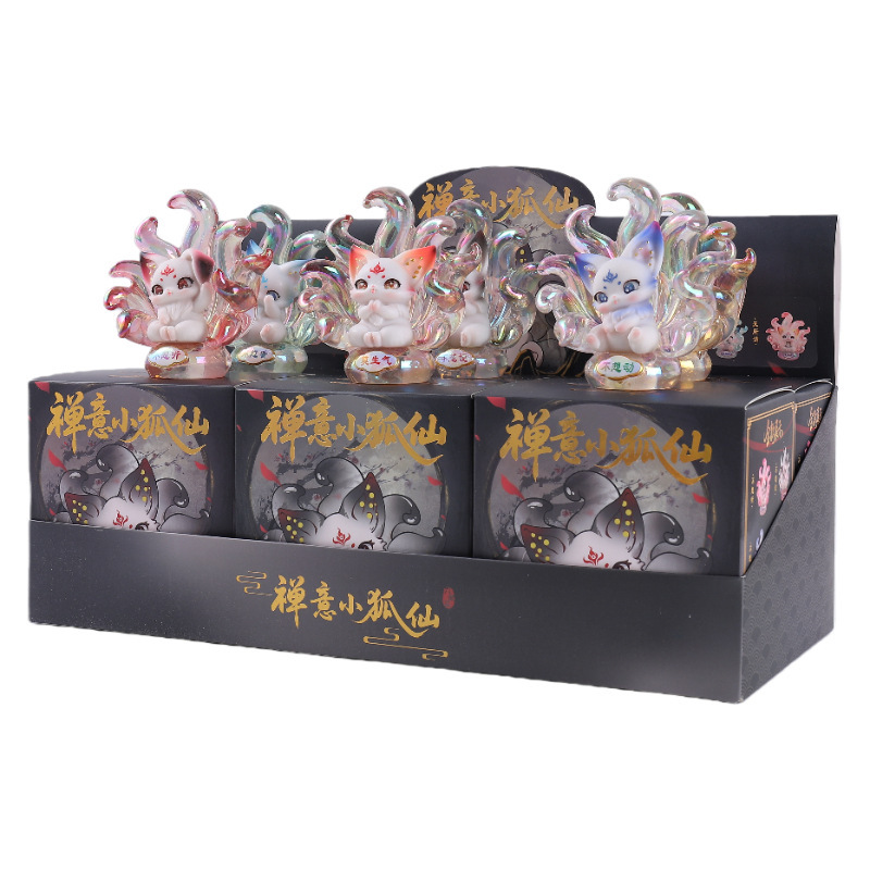 2031-249 zen little fox fairy one color box (6 pieces)