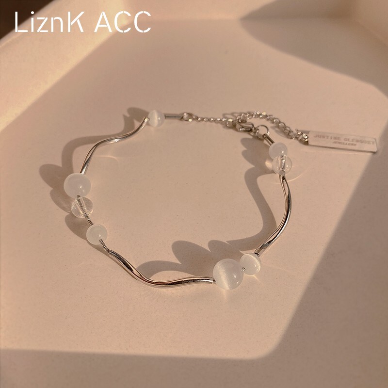 High-grade opal bracelet for women Summer ins niche design light luxury girlfriends bracelet 2022 new fashion High-grade opal bracelet for women Summer ins niche design light luxury girlfriends bracelet 2022 new fashion