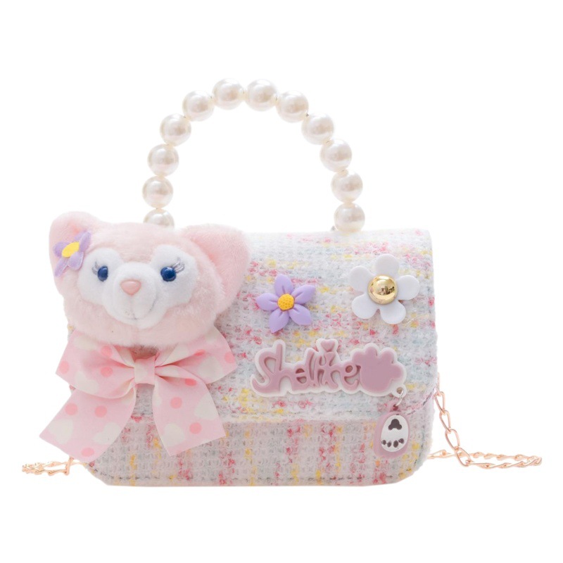 Bolso pequeño para niños Bolsa de princesa de dibujos animados Chanel estilo bolsa de mensajero niña linda bolsa de hombro niña monedero bolsa