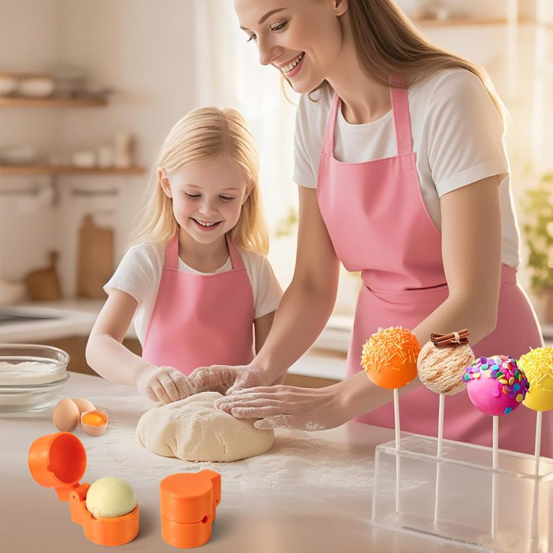 亚马逊新品Round Cake Pop Mold Shapes Press Sett 圆形爱心环形|undefined