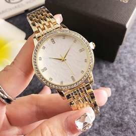 手表女款气质简约气质学生港风女表学生高颜值石英表设计圆形手表