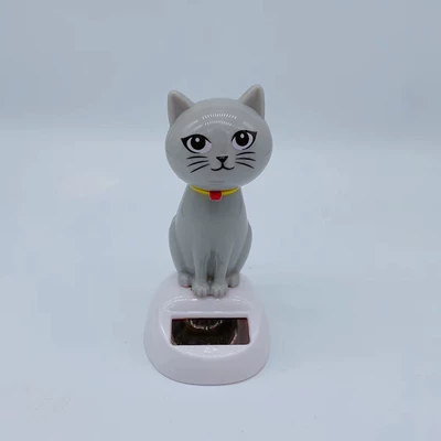 Car ornaments cat car interior ornaments - gray-cat