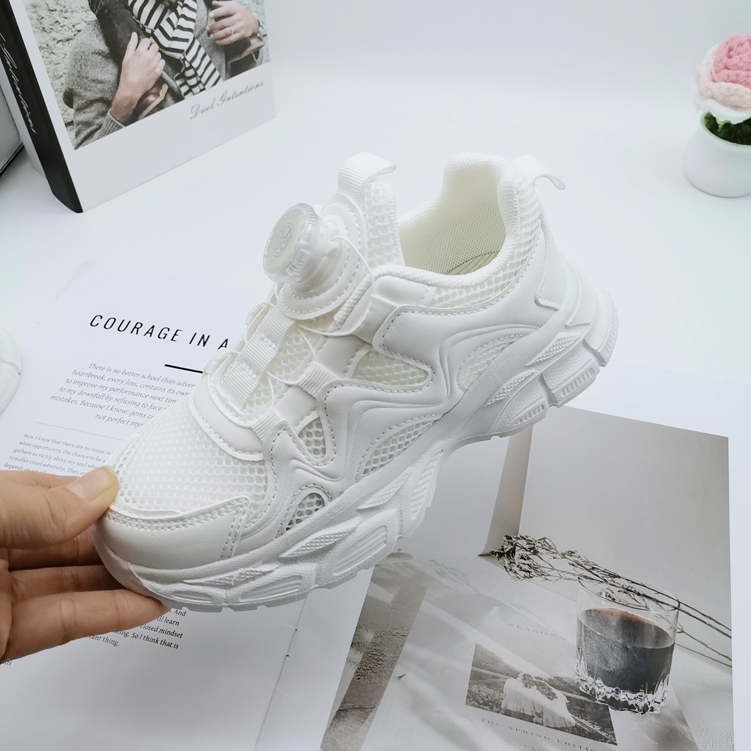 Zapatillas blancas para vacaciones, talla 28-41, con placa de carbono, malla transpirable, zapatos para niños, zapatos deportivos para niños, zapatos para niñas, zapatos transpirables