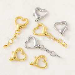 メーカー卸売り桃心ロブスターボタン8字ボタンセットアクセサリー部品diyペンダント金属ボタン愛ハート型アクセサリーボタン