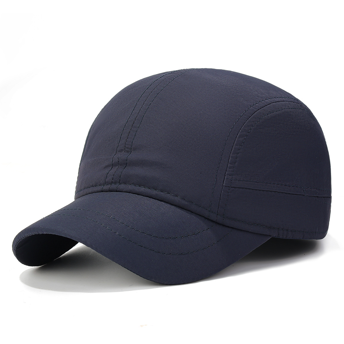 Cappellino da baseball liscio completamente sigillato con visiera corta, ad asciugatura rapida, impermeabile, traspirante, cappello parasole per attività all'aperto_voghion.com