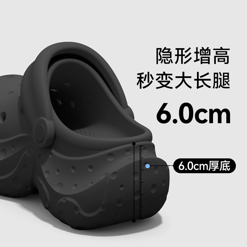 6.0 Thick-Soled Clogs for Women, 2026 New Summer Model, Suitable for Petite Individuals, Comfortable for Outdoor Wear, Height-Increasing, Non-Slip, Anti-Odor Sandals 6.0 Thick-Soled Clogs for Women, 2026 New Summer Model, Suitable for Petite Individuals, Comfortable for Outdoor Wear, Height-Increasing, Non-Slip, Anti-Odor Sandals