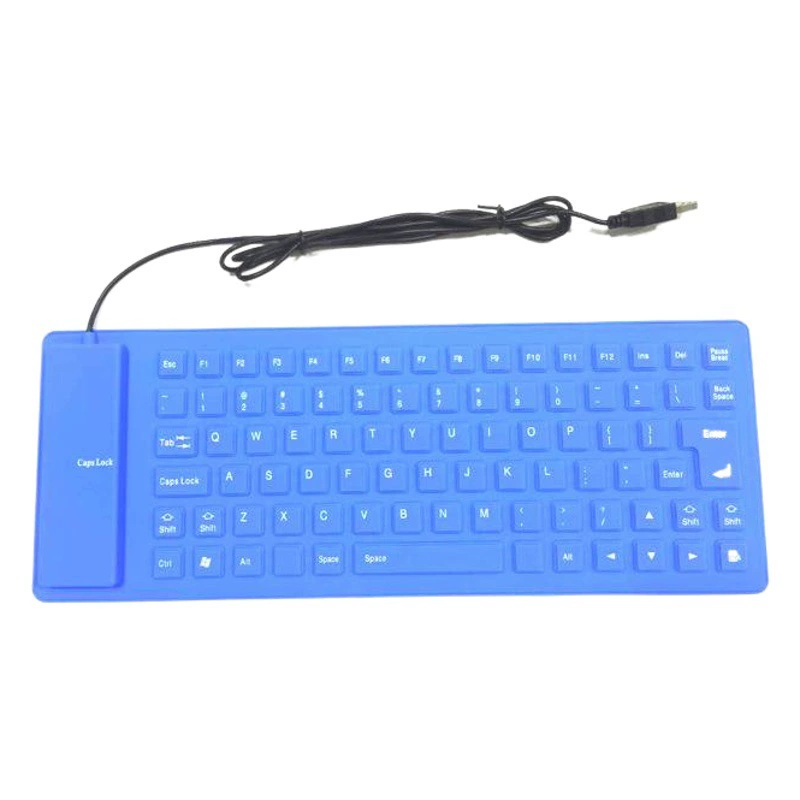 85 ключевых силиконовая Мягкая клавиатура оптом водонепроницаемый пылезащитный немой складной игровой офис Тихая клавиатура