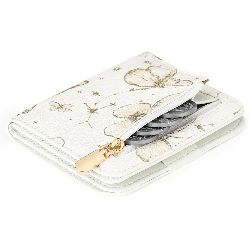 Women's Small Wallet, Ultra-Thin, Shielded, Women's Mini Slim Travel Wallet, Compact