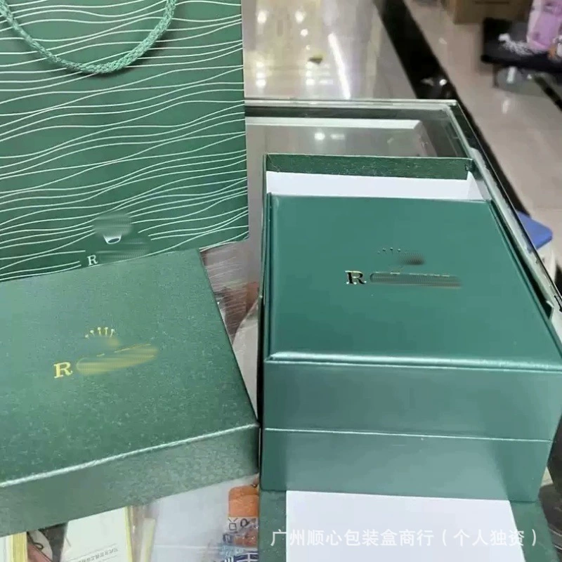 Труд часы коробка ROX черный зеленый водяной призрак серии гринвич