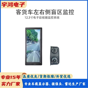Minik və Yük Avtomobili 12.3 düym Elektronik Kor Nöqtə Monitorinqi, HD İkili Görüntü