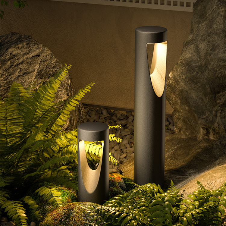 Lámpara de césped al aire libre impermeable jardín lámpara moderna minimalista paisaje lámpara de césped lámpara de jardín Villa lámpara de pie