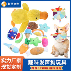 国境を越えた卸売ペットの犬のおもちゃ、ぬいぐるみ、音、噛みつき、臼歯、自己楽、退屈解消、漫画の睡眠アヒルのおもちゃ