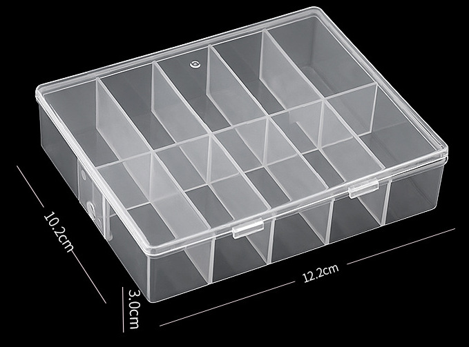 Manicure 10-grid tool box 10-grid storage box Starry Sky box transfer paper box plastic box