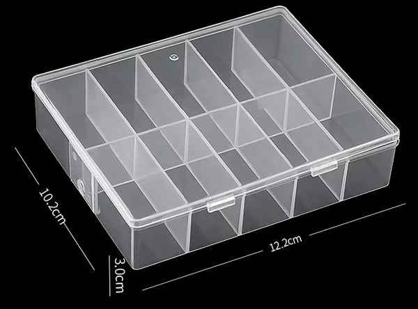 Manicure 10-grid tool box 10-grid storage box Starry Sky box transfer paper box plastic box
