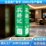 跨境热销落地式发光立体灯箱商场餐饮连锁店四面立式软膜指示灯箱
