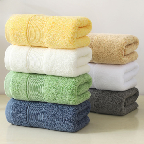 Thickened pure cotton towel, water-absorbent face towel, hotel 100% cotton soft embroidered logo towel, pure cotton face towel
