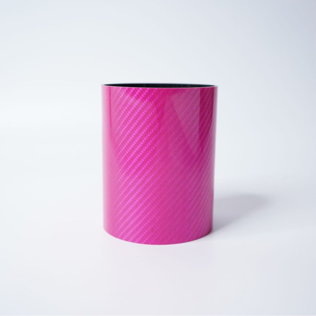 厂家供应大口径碳纤维圆管炫彩玫红色碳纤维管可定制