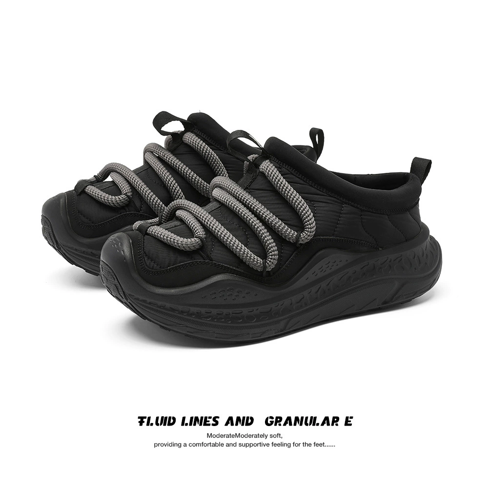 Спорт на открытом воздухе удобный простой низкий уровень противоскользящие толстые шнурки один педали обувь на толстой подошве кроссовки арганд