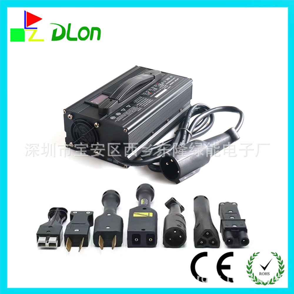 36V20A36V18A36V15A大圆头110V美规高尔夫球车CLUB充电器LED显示