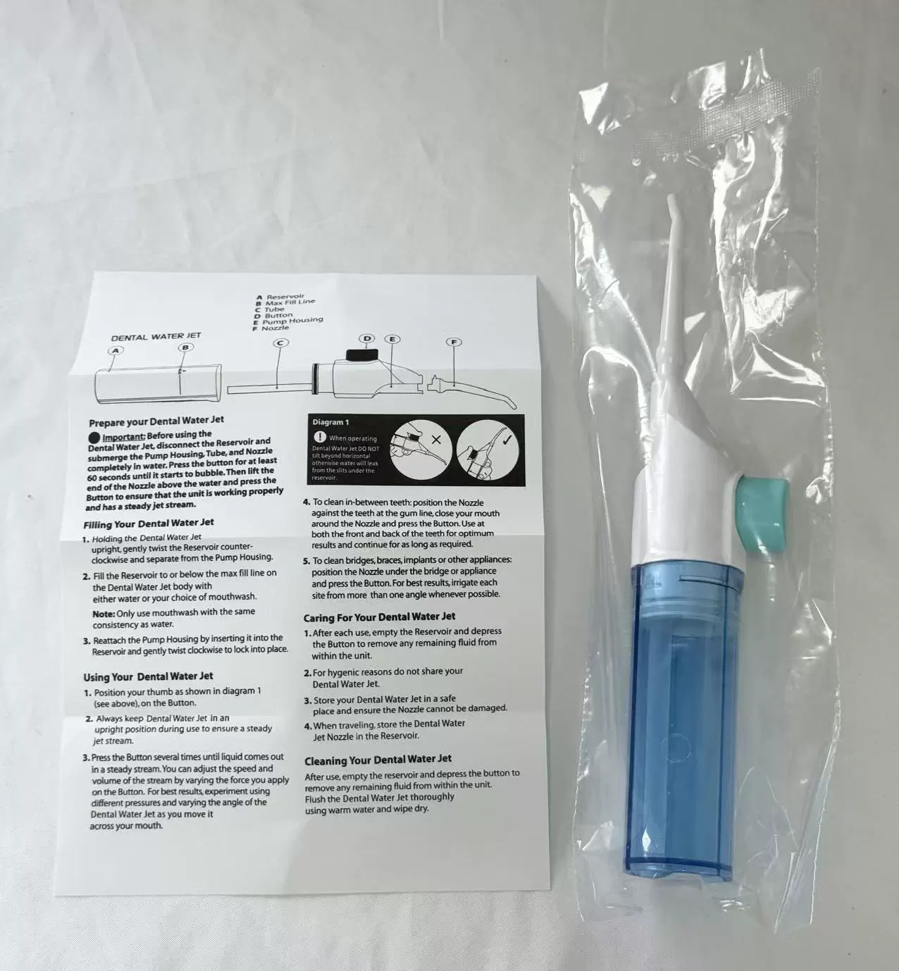 E -commerce live product Water FLOSS tooth washing device portable manual high -pressure teeth