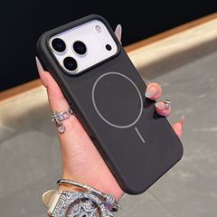 适用iPhone17PROMAX手机壳液态硅胶细圈磁吸苹果17纯色防摔保护套