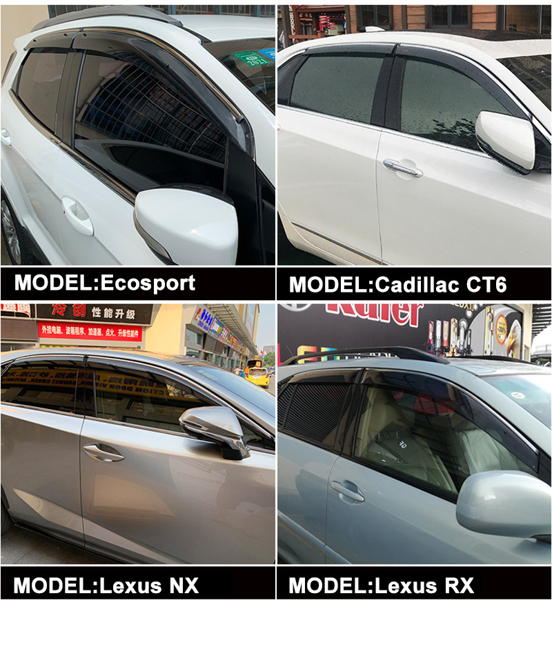 Suitable for Jaecoo J5 Window visor, car window rain and sun shield, rain eyebrow [Global]