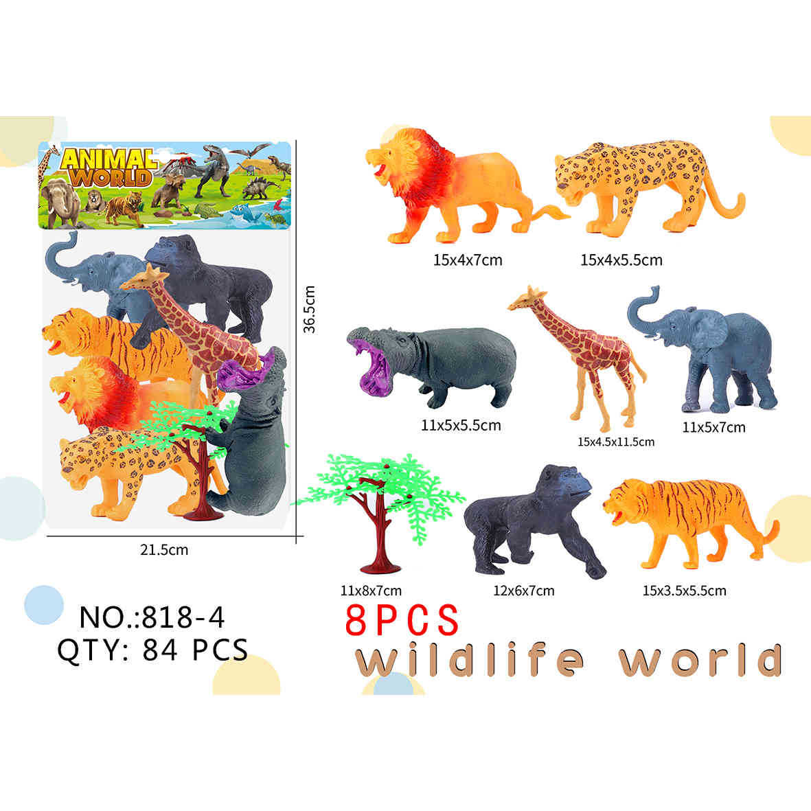 Transfronterizos infantiles simulación de animales dinosaurios tigre león panda jirafa modelo de insecto conjunto de juguetes de educación temprana