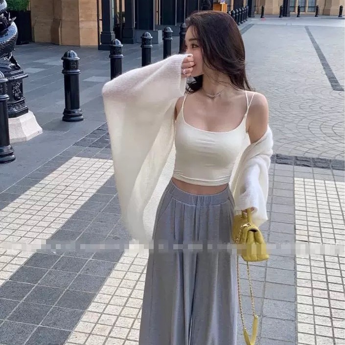 Verano nuevo estilo sexy doble correa de hombro hermosa correa de espalda color sólido delgado de una pieza con almohadilla para el pecho todo fósforo image 1