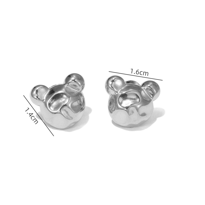 8g Weight 304 Stainless Steel Ear Needle Material Ear Studs Classification 1 Pair Quantity Holiday, Travel, Selfie Occasion 304 Stainless Steel Material Heart Shape, Flower Pattern Women's Gender Plating Design Elegant, Simple Style, Streetwear Style 1 Pair Elegant Simple Style Streetwear Heart Shape Flower Plating 304 Stainless Steel Ear Studs 12