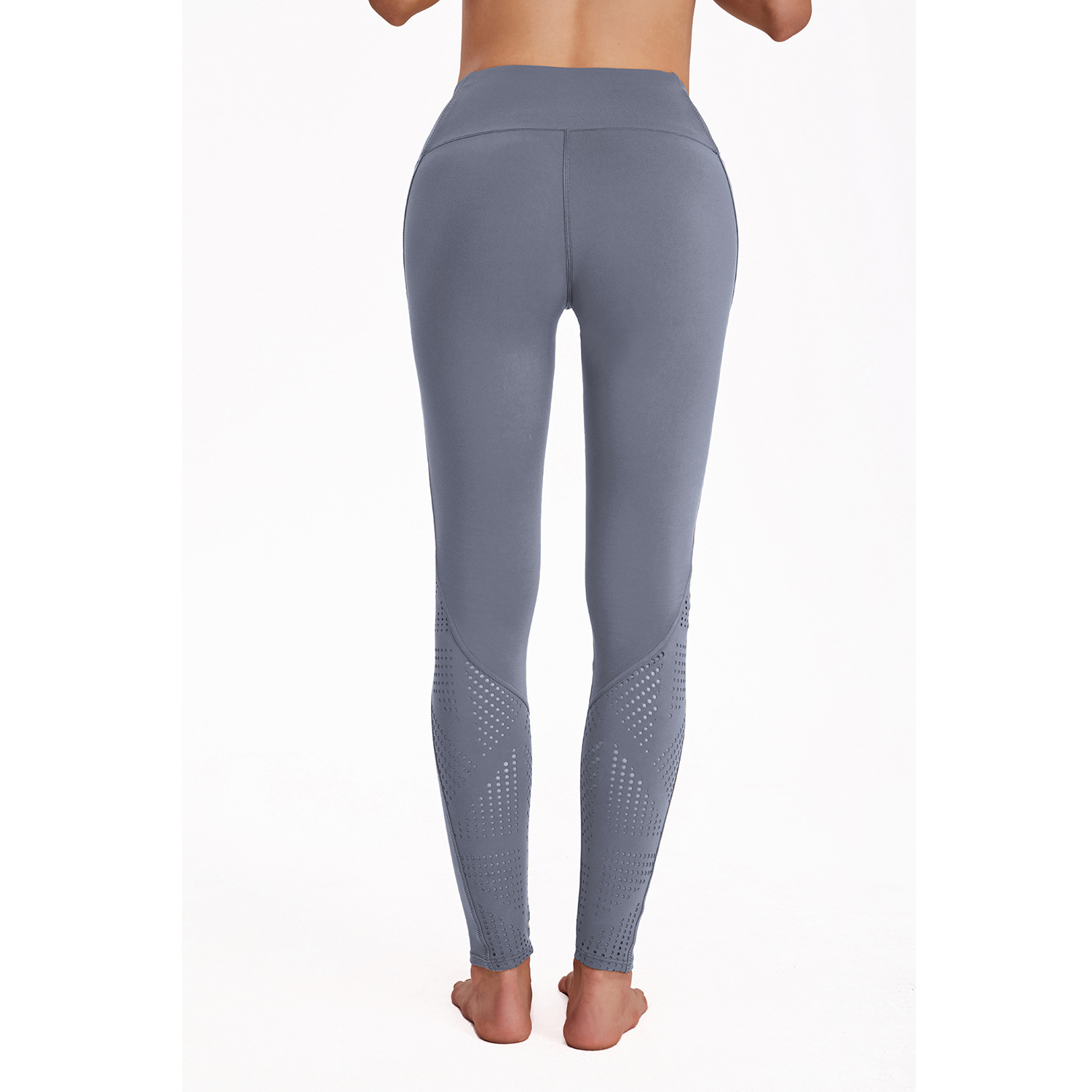 亚马逊新款运动瑜伽裤女 裸感欧美高腰健身裤 户外休闲紧身裤