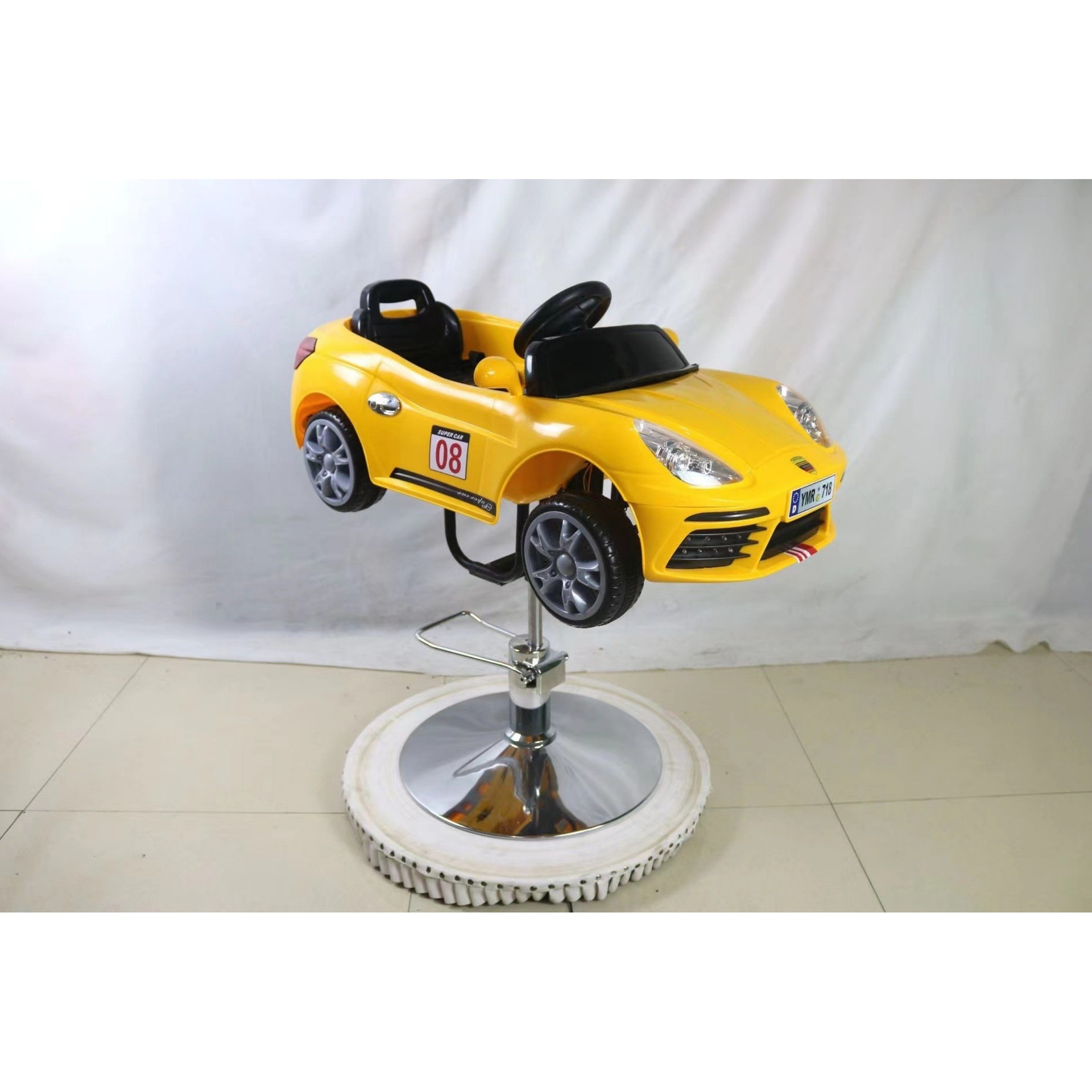 Silla de peluquería transfronteriza para niños silla de cabello giratoria silla de elevación salón de peluquería multifuncional asiento de automóvil de dibujos animados al por mayor image 41