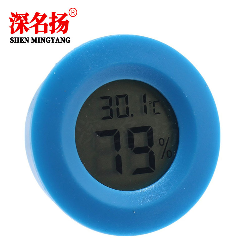 Round electronic thermometer and hygrometer reptile electronic thermometer and hygrometer acrylic box climbing box thermometer wireless