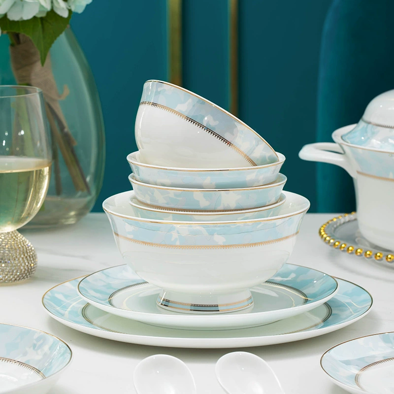 Set, ceramic tableware, light luxury style, 2022 collection