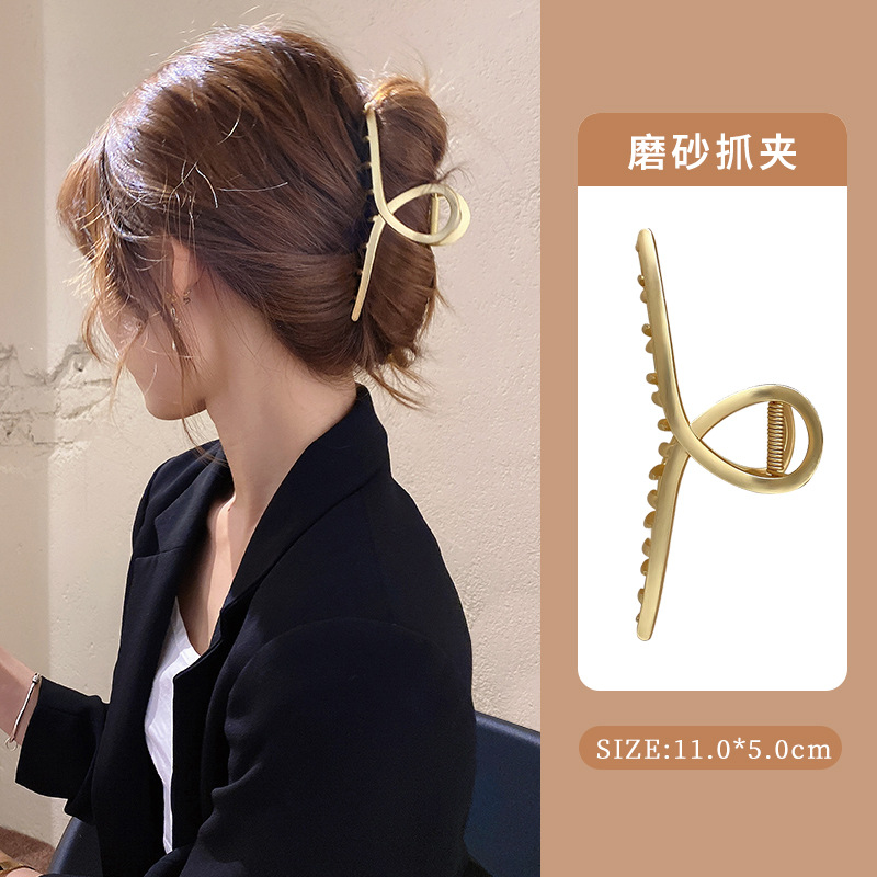 Nueva pinza de agarre, pinza para el cabello, parte posterior de la cabeza, celebridad de Internet, 2025, temperamento, pinza para el cabello, pinza para el cabello, tocado, clip para tiburón femenino