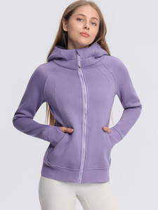 AYM043877 Thickened Hooded Jacket Outdoor Fitness Yoga Training Aoyema wholesale