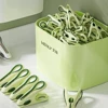 Storage basket + seamless peacock clip avocado green-24