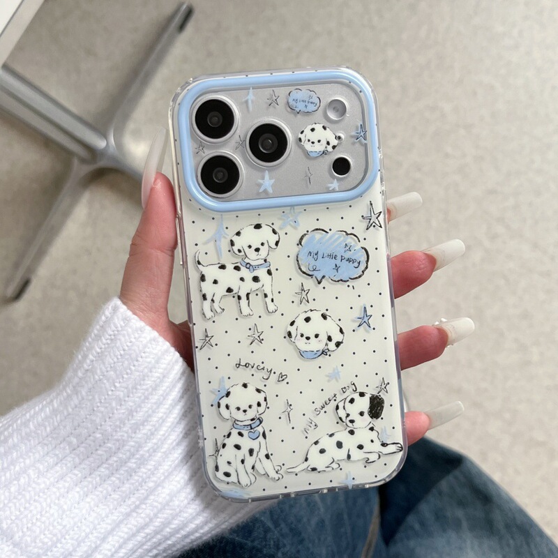 Suitable for Apple 17Promax Graffiti Dalmatian Phone Case Iphone16/15Pro Cartoon Stand 14Pro Suitable for Apple 17Promax Graffiti Dalmatian Phone Case Iphone16/15Pro Cartoon Stand 14Pro