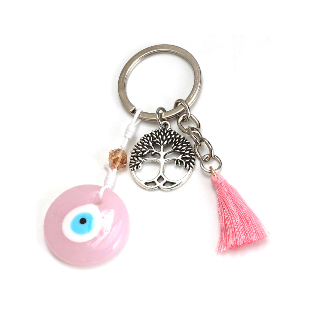 27g Weight Bag Pendant, Keychain Classification 1 Piece Quantity Casual, Daily Occasion Glass Material Devil's Eye Pattern Unisex Gender Retro Style Retro Devil's Eye Glass Unisex Bag Pendant Keychain 31