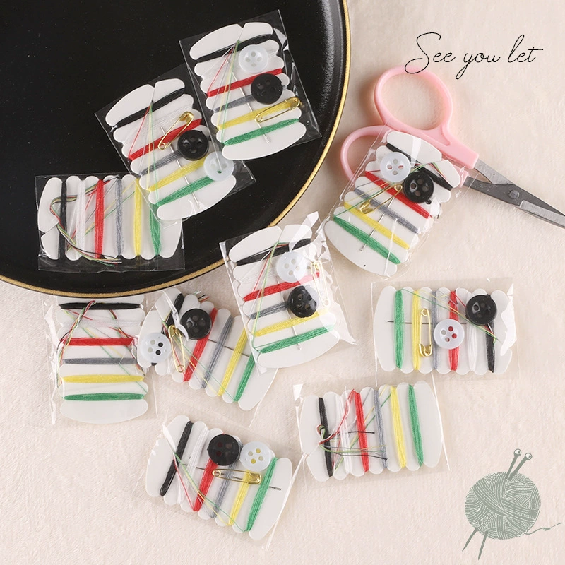 Duo крутой одноразовый портативный швейный костюм набор для шитья гостиничные принадлежности ручной работы нитки DIY6 1 Игла Швейный набор