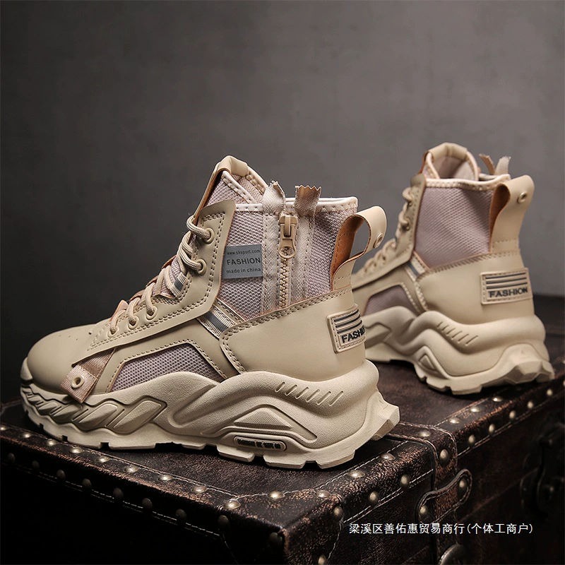 Martin сапоги мужские весенние ретро высокие рабочие сапоги с толстым дном противоскользящие наружные сапоги